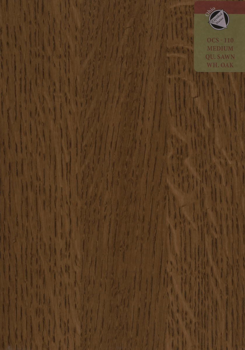 OCS 110 Medium On Quartersawn White Oak